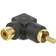 DeLock Angled RCA-RCA Adapter M-F