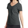 Hanes Women's Perfect-T Short Sleeve V-Neck T-Shirt - Charcoal Heather