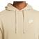 NIKE Sportswear Club Fleece Pullover Hoodie - Limestone/White