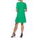 DKNY Ruched Sleeve Trapeze Dress - Apple Green