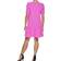 DKNY Ruched Sleeve Trapeze Dress - Cosmic Pink