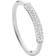 Monica Vinader Sterling Silver Fiji Bar Stacking Ring Diamond