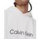 Calvin Klein Men's Relaxed Fit Standard Logo Terry Hoodie - Brilliant White