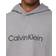 Calvin Klein Men's Relaxed Fit Standard Logo Terry Hoodie - Medium Grey Heather