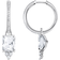 Thomas Sabo Hoop Earrings - Silver/Transparent