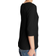 Hanes Women's Stretch Cotton Raglan Sleeve Tee - Black