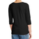 Hanes Women's Stretch Cotton Raglan Sleeve Tee - Black