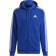 Adidas Essentials Fleece 3 Stripes Full Zip Hoodie Men - Royal Blue/White