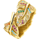 Thomas Sabo Feather Ring - Gold/Multicolour