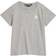 Acne Studios Kid's Mini Nash Face Patch T-shirt - Light Grey Melange