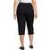 Hanes Women's JMS French Terry Capris - Black