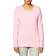 Hanes Women's Perfect-T Long Sleeve T-shirt - Pink Swish