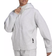 adidas Women's Studio Lounge Fleece Hooded Full-Zip Hoodie - Light Grey Heather