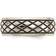 Gem & Harmony Checkered Pattern Ring - Silver