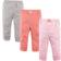 Luvable Friends Stripe Tapered Ankle Pant 3-Pack - Pink/Coral