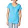 Hanes Women's Slub Jersey Shirred V-Neck Tee - Process Blue