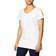 Hanes Women's Slub Jersey Shirred V-Neck Tee - White
