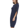 DKNY Sheath With 3/4 Chiffon Sleeves - Spring Navy