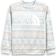 The North Face Toddler Surgent Crew Set - Ice Blue Halfdome Fairisle Print (NF0A4CBQ-2IL)