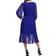 DKNY Balloon-Sleeve Faux-Wrap Dress - Berry Blue