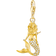 Thomas Sabo Charm Club Collectable Mermaid Charm Pendant - Gold/Transparent