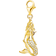 Thomas Sabo Charm Club Collectable Mermaid Charm Pendant - Gold/Transparent