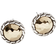 John Hardy Classic Chain Gold & Silver Round Stud Earrings