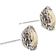 John Hardy Classic Chain Gold & Silver Round Stud Earrings