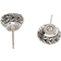 John Hardy Classic Chain Gold & Silver Round Stud Earrings