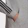 Essentials French Terry 3-Stripes Full-Zip Hoodie - Medium Grey Heather/Black