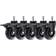 Don One GCW750 Gaming Chair Casters with Lock (5 Pieces) - Black