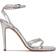 Nine West Mona Ankle Strap - Silver Shimmer Suede