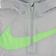 Crossover Basketball Jacket Kids - Light Smoke Grey/Black/Green Strike/Green Strike