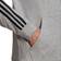 adidas Essentials French Terry 3-Stripes Full-Zip Hoodie - Medium Grey Heather/Black