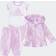 Adidas Three Piece Print Fleece Jacket Set - Clear Lilac (EY5008)