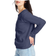 Hanes Women's Comfortsoft Ecosmart Crewneck Sweatshirt - Navy Heather