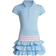 adidas Girl's Polo Dress - Clear Sky (FZ9608)