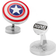 Marvel Captain America Shield Cufflinks - Silver/Red/White/Blue