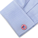 Marvel Captain America Shield Cufflinks - Silver/Red/White/Blue