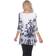 White Mark Women's Yanette Tunic Top - White/Navy