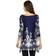 White Mark Women's Yanette Tunic Top - Navy