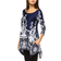 White Mark Women's Yanette Tunic Top - Navy