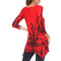White Mark Women's Yanette Tunic Top - Red