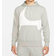 Nike Sportswear Swoosh Semi-Brushed Back Pullover Hoodie - Dark Grey Heather/White