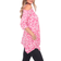 White Mark Leopard Print Cold-Shoulder Tunic - Pink