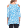 White Mark Leopard Print Cold-Shoulder Tunic - Blue