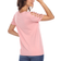 White Mark Keyhole Neck Cutout Short Sleeve Top - Pink
