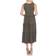 White Mark Women's Tiered Midi Dress - Olive