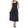 White Mark Women's Tiered Midi Dress - Black