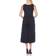 White Mark Women's Tiered Midi Dress - Black